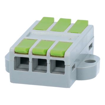 KOPPLINGSPLINT NECORE SKRUVMONTAGE 3-POL 0,5-6,0MM² 6-PACK
