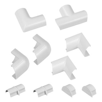 TILLBEHÖRSPAKET D-LINE 50X25MM VIT