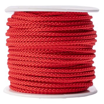 POLYESTERSILKELINA POLY ROPES RÖD Ø3MM 25M