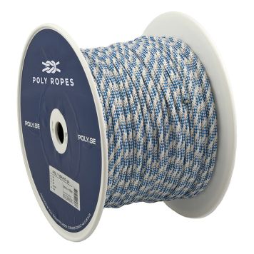 STORSKOTSLINA POLY-BRAID-24 Ø12MM VIT/BLÅ PRIS PER METER