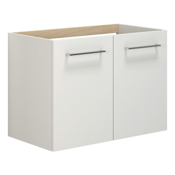 TVÄTTSTÄLLSSKÅP SCANBAD 2 LUCKOR VIT MATT 80CM