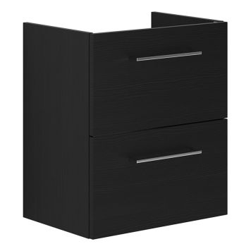 TVÄTTSTÄLLSSKÅP SCANBAD 2 LÅDOR GRUND SVART STRUKTUR 60CM