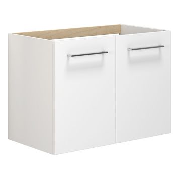 TVÄTTSTÄLLSSKÅP SCANBAD 2 LUCKOR VIT HÖGBLANK 80CM