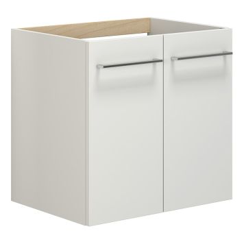 TVÄTTSTÄLLSSKÅP SCANBAD 2 LUCKOR VIT MATT 60CM