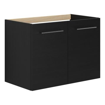 TVÄTTSTÄLLSSKÅP SCANBAD MULTO MED LUCKOR SVART STRUKTUR 80CM