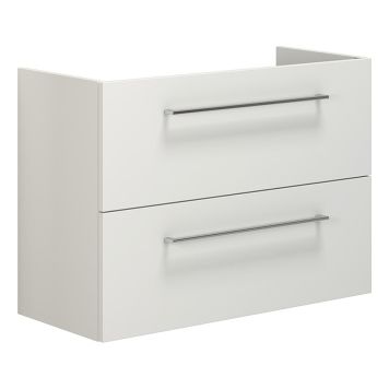 TVÄTTSTÄLLSSKÅP SCANBAD MULTO GRUND MED UTSKÄRNING FÖR VÄGGAVLOPP VIT MATT 80CM