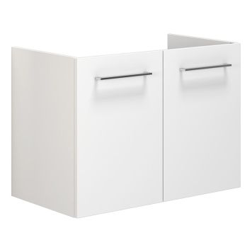 TVÄTTSTÄLLSSKÅP SCANBAD MULTO LOTTO MED LUCKOR VIT HÖGBLANK 80CM