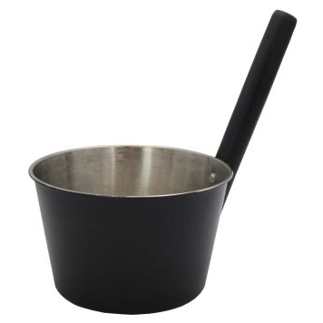 BASTUSTÄVA SAUNIA SVART ROSTFRITT STÅL