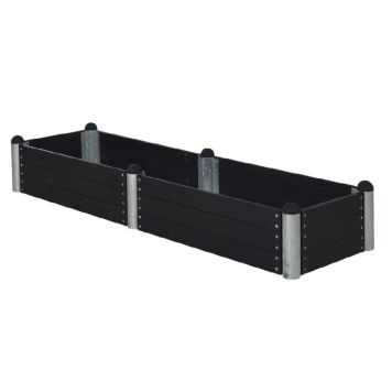 PLANTERINGSLÅDA PLUS PIPE 270X80X36CM SVART