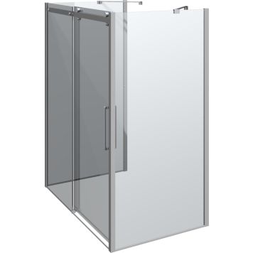 DUSCH U-FORMAD SCANBAD MAXI 160X100CM KROM