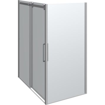 DUSCHHÖRNA SCANBAD MAXI 160X100CM KROM