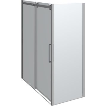 DUSCHHÖRNA SCANBAD MAXI 160X80CM KROM