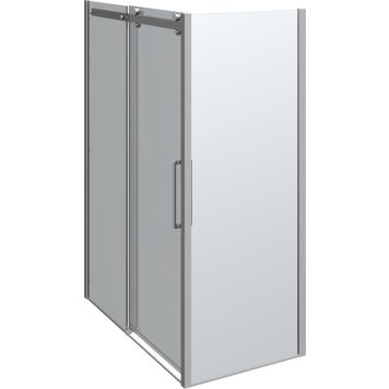 DUSCHHÖRNA SCANBAD MAXI 140X80CM KROM