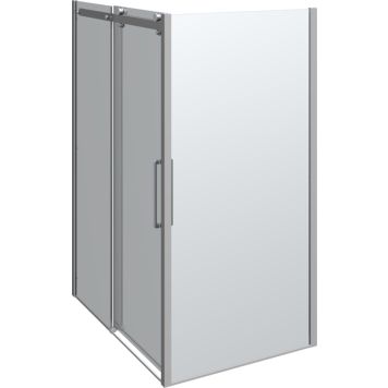 DUSCHHÖRNA SCANBAD MAXI 140X100CM KROM