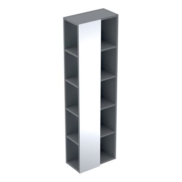 HÖGSKÅP IFÖ ELEGANT MED SPEGEL GRÅ 135 CM