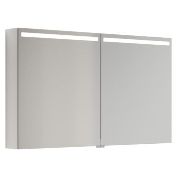 SPEGELSKÅP SCANBAD TOP 2 DÖRRAR VIT HÖGBLANK 120CM