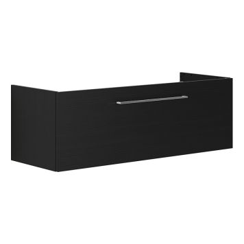 TVÄTTSTÄLLSSKÅP SCANBAD MULTO MED 1 LÅDA SVART STRUKTUR 120 CM