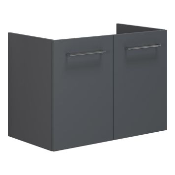 TVÄTTSTÄLLSSKÅP SCANBAD MULTO LOTTO MED LUCKOR GRÅ MATT 80CM