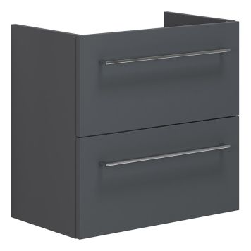 TVÄTTSTÄLLSSKÅP SCANBAD MULTO GRUND MED UTSKÄRNING FÖR VÄGGAVLOPP GRÅ MATT 60CM