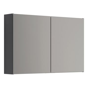 SPEGELSKÅP SCANBAD SELECT GRÅ MATT 100CM