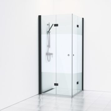 VIKHÖRNDUSCH SVEDBERGS SKOGA 90X90CM SVART/HALVFROST 