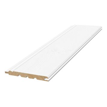 PÄRLSPONT MOELVEN TREND FURU TÄCKMÅLAD VIT 12X95X3600MM 2,44M²