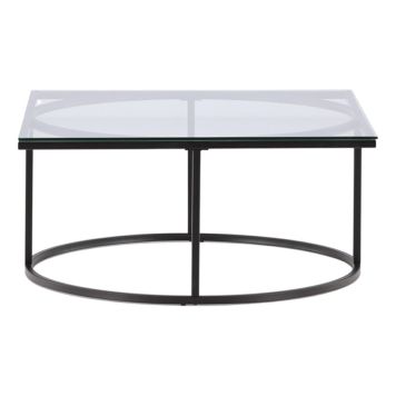 SOFFBORD FURNITURE FASHION SKANÖR 90X90CM SVART