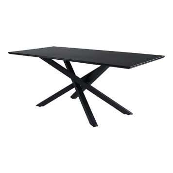 MATBORD VENTURE HOME PIAZZA 180X90CM SVART