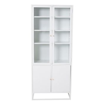 VITRINSKÅP VENTURE HOME BAKAL 190X80CM VIT