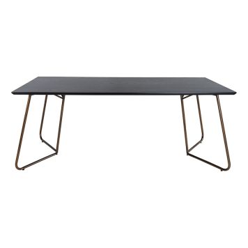 MATBORD VENTURE HOME PETRA 90X190CM SVART 