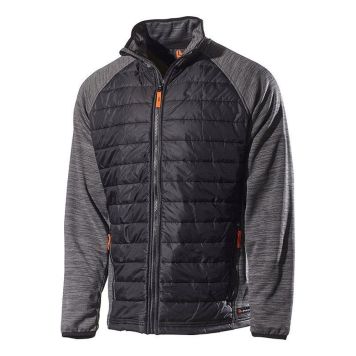 SOFTSHELLJACKA L.BRADOR 6090P SVART/GRÅ MEDIUM