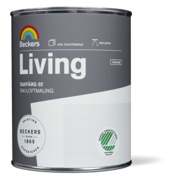 TAKFÄRG BECKERS LIVING HELMATT 1L VIT