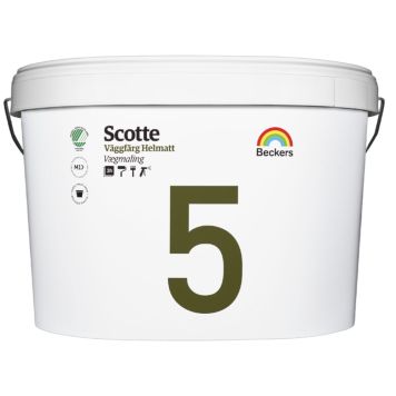 VÄGGFÄRG BECKERS SCOTTE 5 VIT/BAS A ELLIPTIC 9L