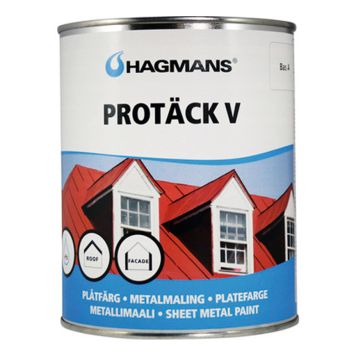 METALLFÄRG HAGMANS PROTÄCK V 1L SVART 