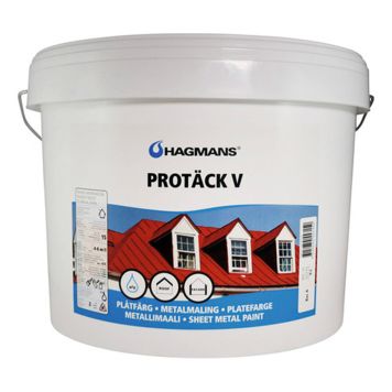 METALLFÄRG HAGMANS PROTÄCK V 10L SVART 
