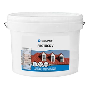 TAKFÄRG HAGMANS PROTÄCK V SVART 4 L