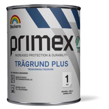 GRUNDFÄRG BECKERS PRIMEX TRÄGRUND PLUS VIT 1L                          