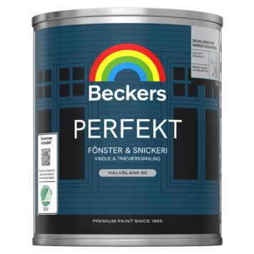 SNICKERIFÄRG BECKERS PERFEKT FÖNSTER & SNICKERI VIT 0,675L
