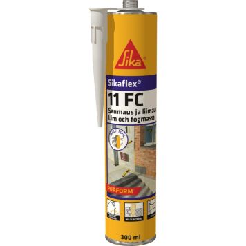 FOGMASSA SIKA SIKAFLEX-11FC 300 ML SVART