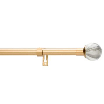 GARDINSTÅNG KIRSCH MOON SET 120-210CM MATT GULD