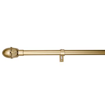 GARDINSTÅNG KIRSCH MOZART SET 210-380CM BLANKT GULD