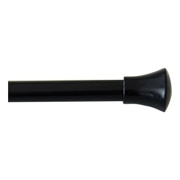 GARDINSTÅNG HASTA VEGA 130-240CM SVART 