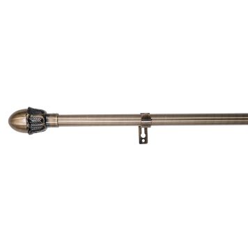 GARDINSTÅNG KIRSCH MOZART SET 210-380CM ANTIKMÄSSING