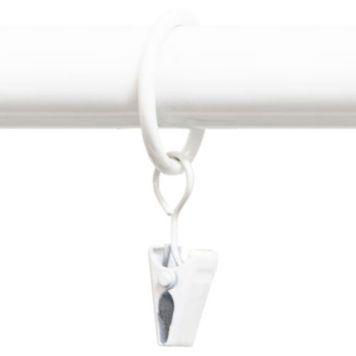 RING HASTA MED KLÄMMA Ø19 MM VIT