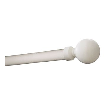 GARDINSTÅNG DB MIAMI 130-240CM VIT