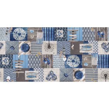 VAXDUK D-C-FIX MANHATTAN 140X2000CM BLÅ PRIS PER M