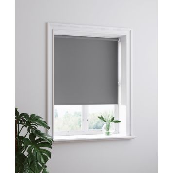 RULLGARDIN HASTA MÖRKLÄGGANDE GRÅ 180X185CM