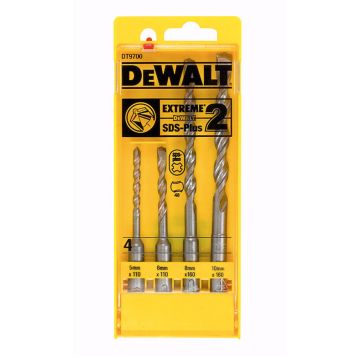 BORRSATS DEWALT SDS-PLUS 5-10MM 4 DELAR