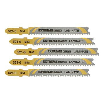 STICKSÅGSBLAD DEWALT EXTREME LAMINAT 82 MM 5 ST