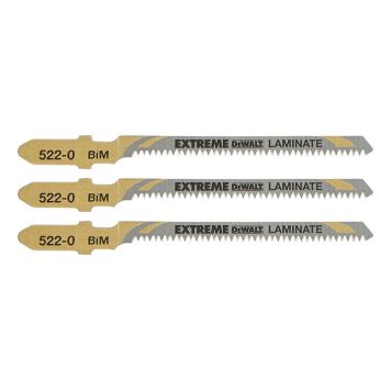 STICKSÅGSBLAD DEWALT EXTREME LAMINAT 82 MM 3 ST